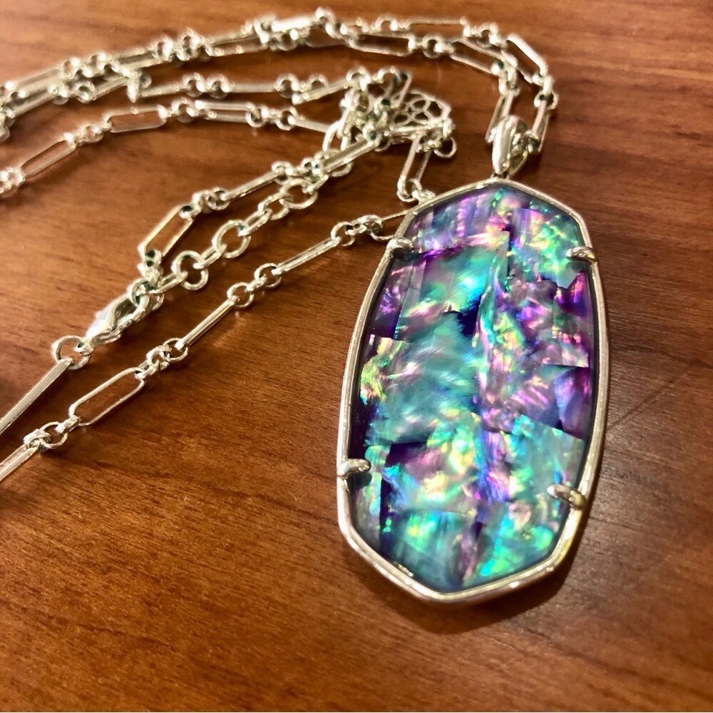 Kendra Scott Reid Necklace Purple Abalone